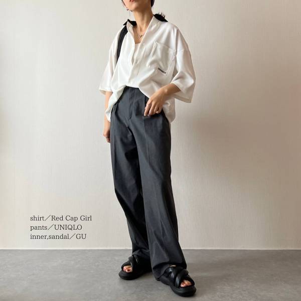 こりゃ、「大当たり」だッ♡【GU】ぷくぷく感がたまらーん！！ 「黒サンダル」