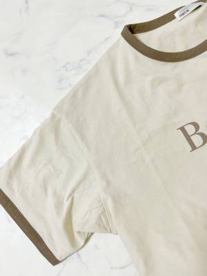 「一目惚れして即購入」1000円以下は衝撃すぎ！【しまむら】“ラテカラーリンガーT”がかわいい