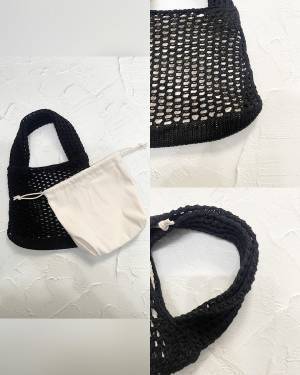 完売目前！？バッグが990円はコスパ最高すぎ！！【GU】メッシュ素材で夏らしさ全開”ニットミニバッグ”