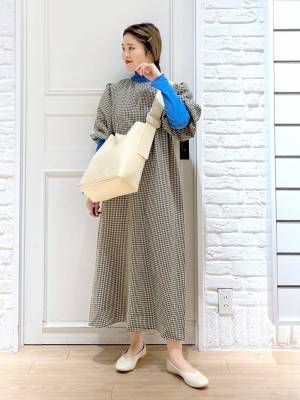 ちょちょ、可愛いやんッ♡【ローリーズファーム】”ぽわん袖”にキュン！「チェック柄ワンピ」