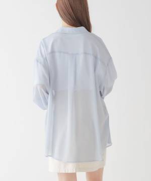 こりゃ、”プチプラ名品”では！？【ハニーズ】重ね着で今っぽ♡ 1枚は欲しい「シアーシャツ」