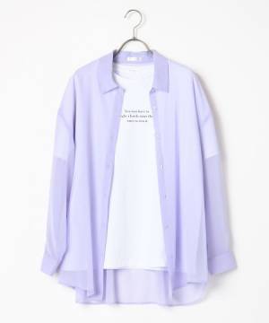 こりゃ、”プチプラ名品”では！？【ハニーズ】重ね着で今っぽ♡ 1枚は欲しい「シアーシャツ」