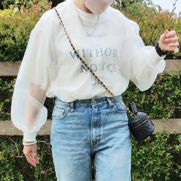 これ、「バズり確定アイテム」です!!【しまむら】”重ね着上手”になれる♡「チュールトップス」