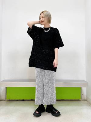 これ以上かわいいTシャツ、ある？？【JEANASIS】上品な透け感が、たまらん♡「レースT」