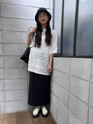 これ以上かわいいTシャツ、ある？？【JEANASIS】上品な透け感が、たまらん♡「レースT」