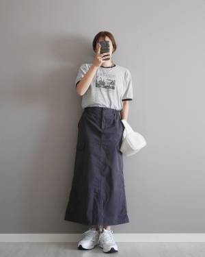 ヘビロテ確実！？「これからの季節に良き」【GU】超トレンド！”カーゴロングスカート”特集