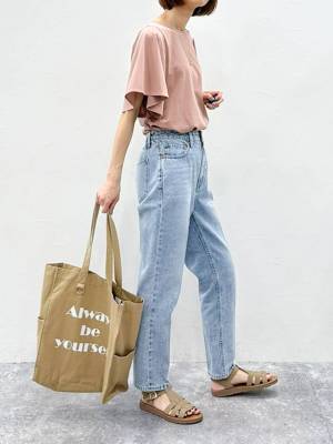 “差し色迷子”にさよなら！【グローバルワーク】大人に似合う♡「くすみピンクトップス」