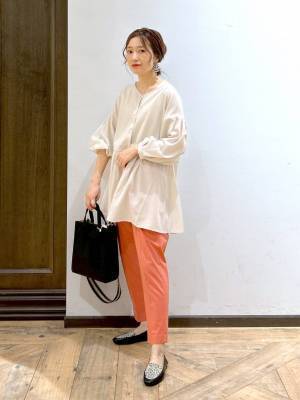 “好印象カラー”ってコレ♡【グローバルワーク】二の腕カバーも◎ 「ベージュトップス」