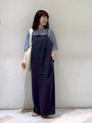 「濃グレー」って優秀だ♡【ローリーズファーム】上品おしゃれな「シンプルワンピ」