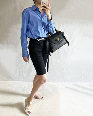 「膝上でも大人きれいめ」「こんなの待ってた」【GU】”ハーフデニム”が「めっちゃ良い」