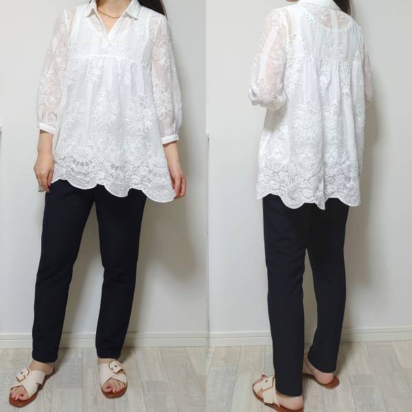 ＜今年の夏はこれで決まり！＞【しまむら】「大人の華やかさ」バツグン”レース刺繍プルオーバー”