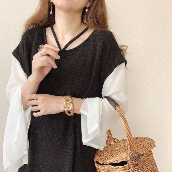 デザイン超絶可愛い！！【しまむら】2000円以下には見えないって…！大人っぽ”ドッキングワンピース”