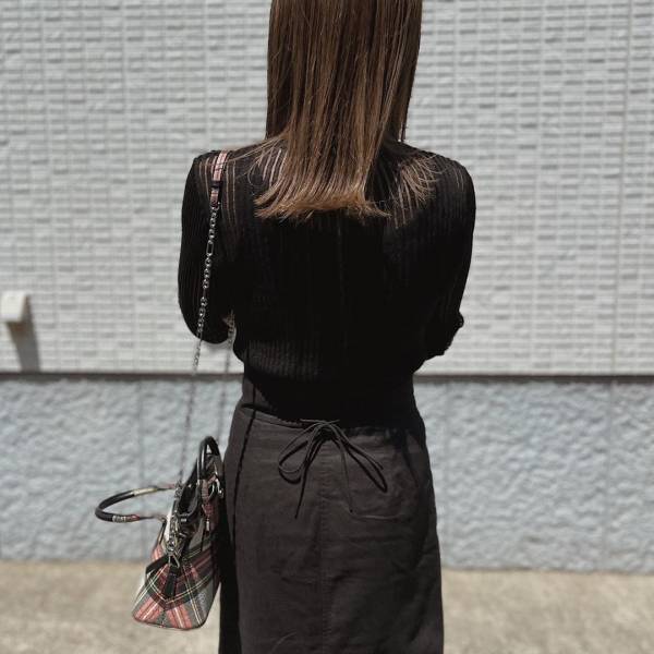 ＜想像以上に、可愛いわぁ♡♡＞【GU】後ろ姿も、手抜きゼロ！「高見えスカート」