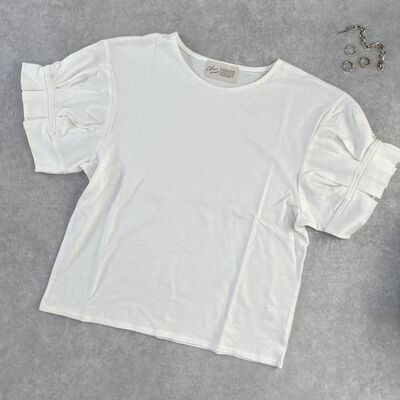 「大人可愛い夏コーデ」が簡単にできちゃう♡【Chaco　closet】“袖フリルTシャツ”がかわいい
