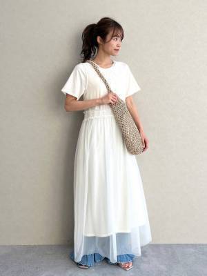 1枚でキマる♡【ローリーズファーム】ササッと身支度完了♡「優秀ワンピ」