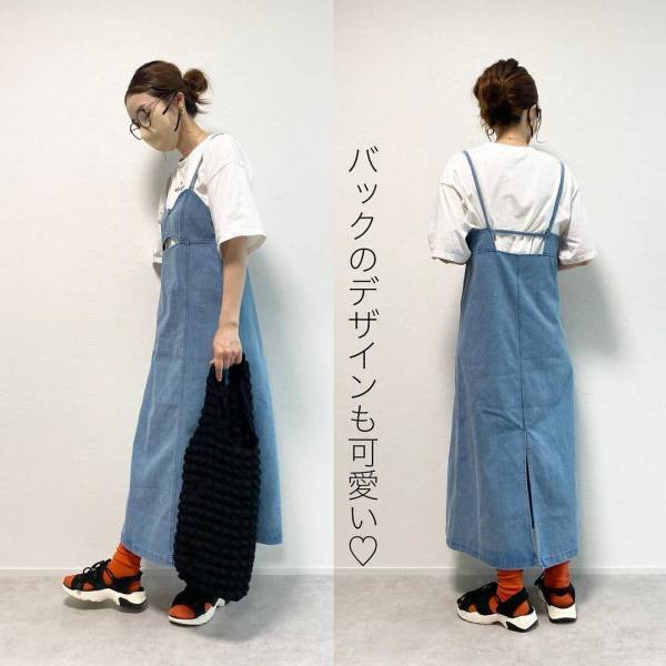 すぐさま「ゲット」して大正解！【しまむら】「可愛くて大満足」カジュアル派の”キャミワンピ”