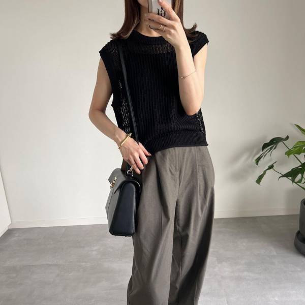 「着丈もカラバリも最高」で「即決」！【GU】「全色買い」しちゃった”メッシュセーター”を紹介