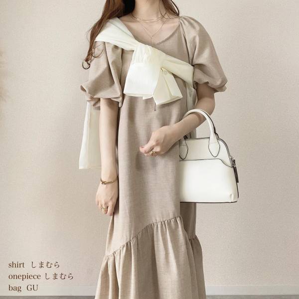 「淡色好きにはたまらない」♡「シルエットが可愛い」【しまむら】”夏にぴったりワンピース”特集