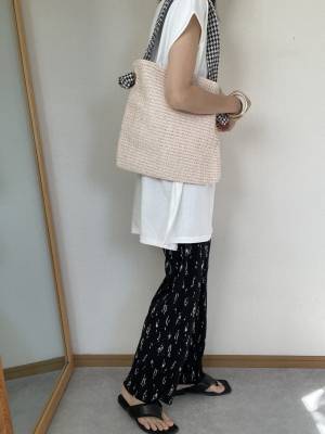 「楽ちんで細見え」着回しが効く！！【reca】柄が可愛すぎる”涼しげボトムス” コーデまとめ
