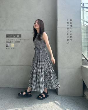 シルエット「感動」で大正解！「めちゃくちゃ楽ちん」【ユニクロ】「小柄でも似合う」”夏ワンピース”特集