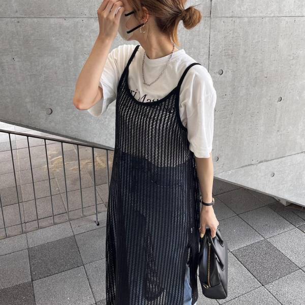 私はこう着こなします♡おしゃれさんに学ぶキャミワンピの着回し術