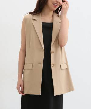 ＜コーデのマンネリ → 解消！＞【ハニーズ】即買い足したい！ 着回し力抜群の「ベスト＆ジレ」