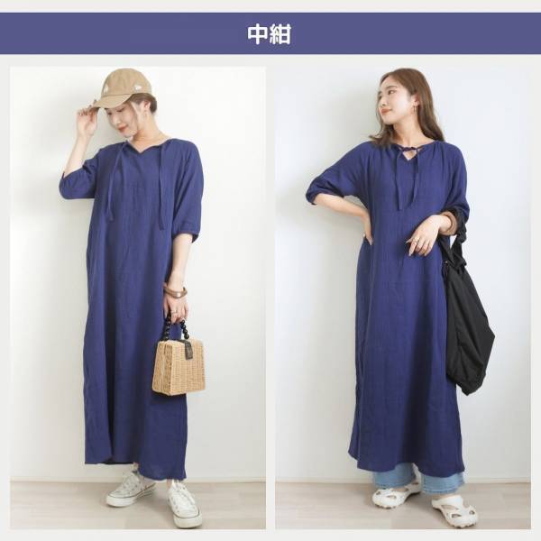 程よい透け感が最高♡【しまむら】サラッと着こなす「ワンピース」