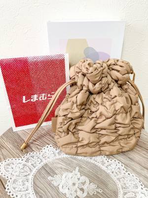 やっと出会えたぁぁ！「クシュクシュ素材」が可愛すぎ！【しまむら】“巾着バッグ”紹介