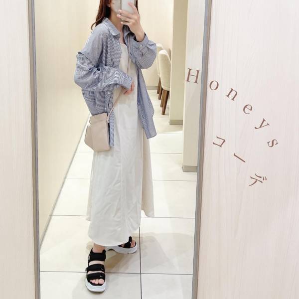 お願い！完売しないでッ（泣）【ハニーズ】シンプルで形も最高♡「黒サンダル」