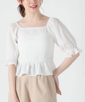 『二の腕隠したい人』集合ッ！！【ハニーズ】文句ナシの可愛さ♡ プチプラ「ぽわん袖ブラウス」