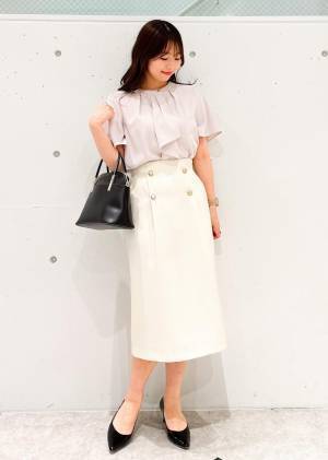 くぅ、めっちゃ可愛いわぁ♡【ROPÉ PICNIC】さん、さすが！ オンオフ使える「上品ブラウス」