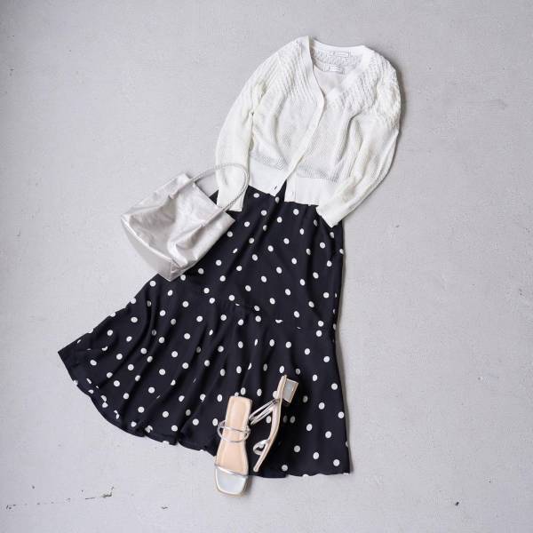 《これは本気で可愛い。》 【ROPÉ PICNIC】美シルエットで全方位モテ♡「ドット柄スカート」