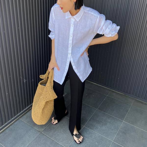 やっぱ「白」が大優勝ッ！！【ユニクロ】ユニ女も「かなりヘビロテ」って♡「万能シャツ」