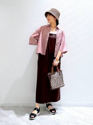 スタッフも「細見え」と絶賛ッ♡【グローバルワーク】レビュー300件超え！「大人気キャミワンピ」