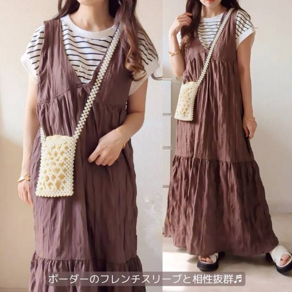 全色「コンプリート」！！「色味可愛すぎ」天才♡【しまむら】”ブラウンワッシャーワンピ”特集