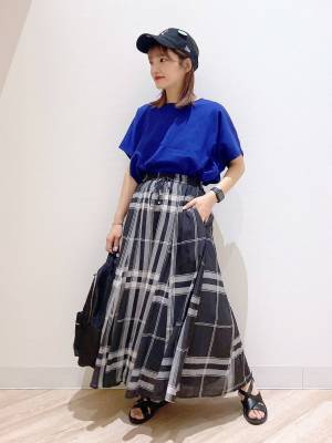 店員さんも「イロチ買い」！ 【グローバルワーク】1点投入で主役級♡「チェックスカート」