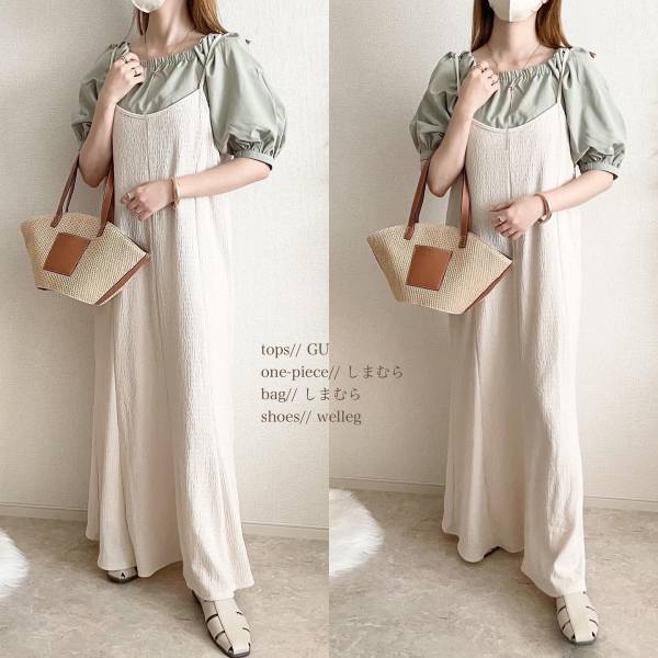 「これ、推せる」って♡ 【GU】”イイ女”感、たまらん！！ 「ぽわん袖ブラウス」