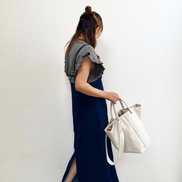 即購入！！「めちゃくちゃ楽ちん」で最っ高♡【しまむら】”デニムワンピ”がかわいい