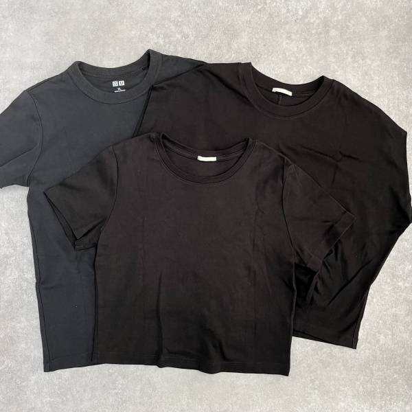 めーーっちゃ「スタイルアップ」♡「着回し抜群」【ユニクロ・GU】“黒Tシャツ”コーデ特集