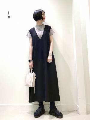 《もっと早く出会いたかった！》【グローバルワーク】美シルエットで最高♡「優秀ワンピ」