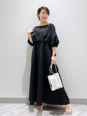 《もっと早く出会いたかった！》【グローバルワーク】美シルエットで最高♡「優秀ワンピ」