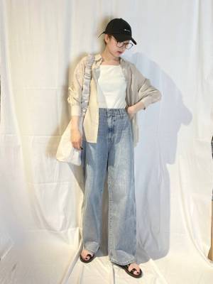 ＜こりゃ、1着は買いたい！！＞【グローバルワーク】夏の名脇役♡「シアーシャツ」