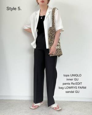 やっぱ『白』に限るよッ！！【ユニクロ】1枚でも羽織でも超使える♡「半袖シャツ」