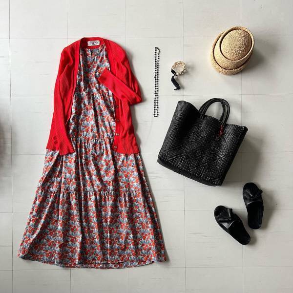 夏のプリントワンピは【ビンテージ柄】で