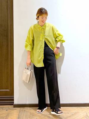 ＜真面目に、欲しい。＞【グローバルワーク】上品な透け感がおしゃれ♡「優秀シアーシャツ」