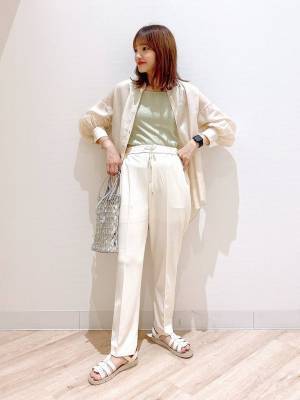 ＜真面目に、欲しい。＞【グローバルワーク】上品な透け感がおしゃれ♡「優秀シアーシャツ」