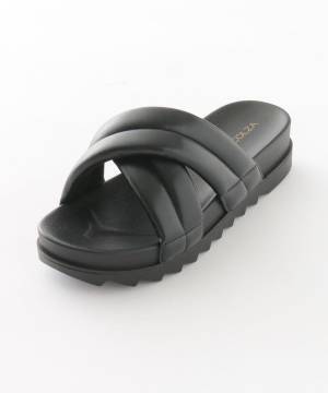 な、なんて可愛いんだぁーッ！！【ハニーズ】やっぱ『黒』一択♡「今っぽサンダル」