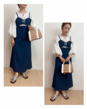 「やっと見つけたー！！（泣）」【しまむら】最強に可愛い！ 話題の「デニムキャミワンピ」