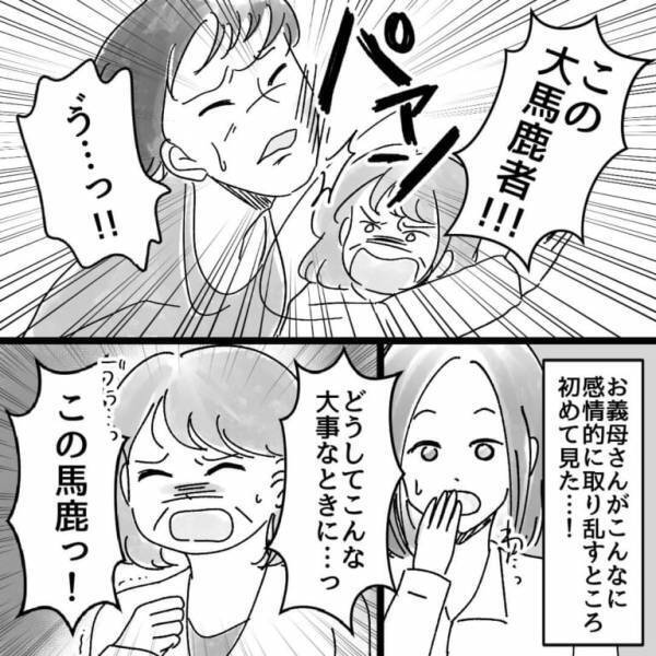 義母「この大馬鹿物！！」息子の”浮気”を知り平手打ち！？⇒珍しく”感情的な義母”に驚愕…