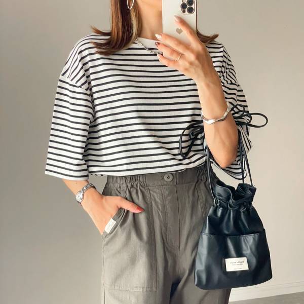 これさえ着れば「可愛さ100点」！「優秀」すぎッ【しまむら】”ボーダートップス”で作る大人女子コーデ3選！